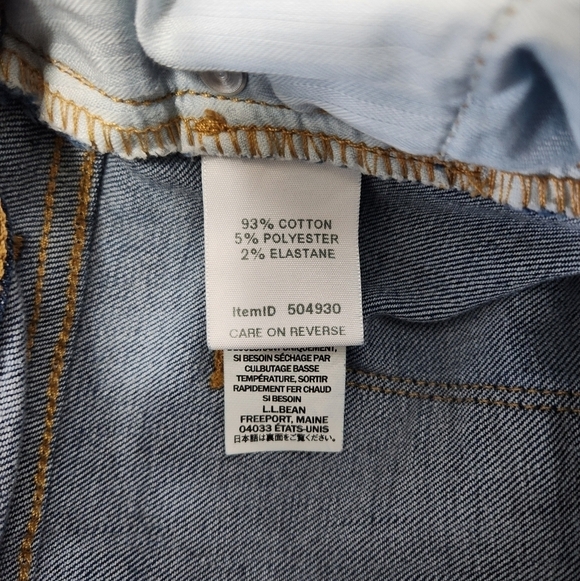 L.L. Bean Womens True Shape Classic Fit High Rise Bootcut Leg Jeans-10 MT - Picture 8 of 11